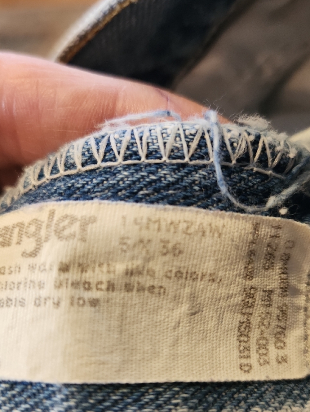 Vintage Womens Wrangler Light Blue Denim Jeans 5 X 36 Made In USA 100% Cotton - Picture 11 of 12
